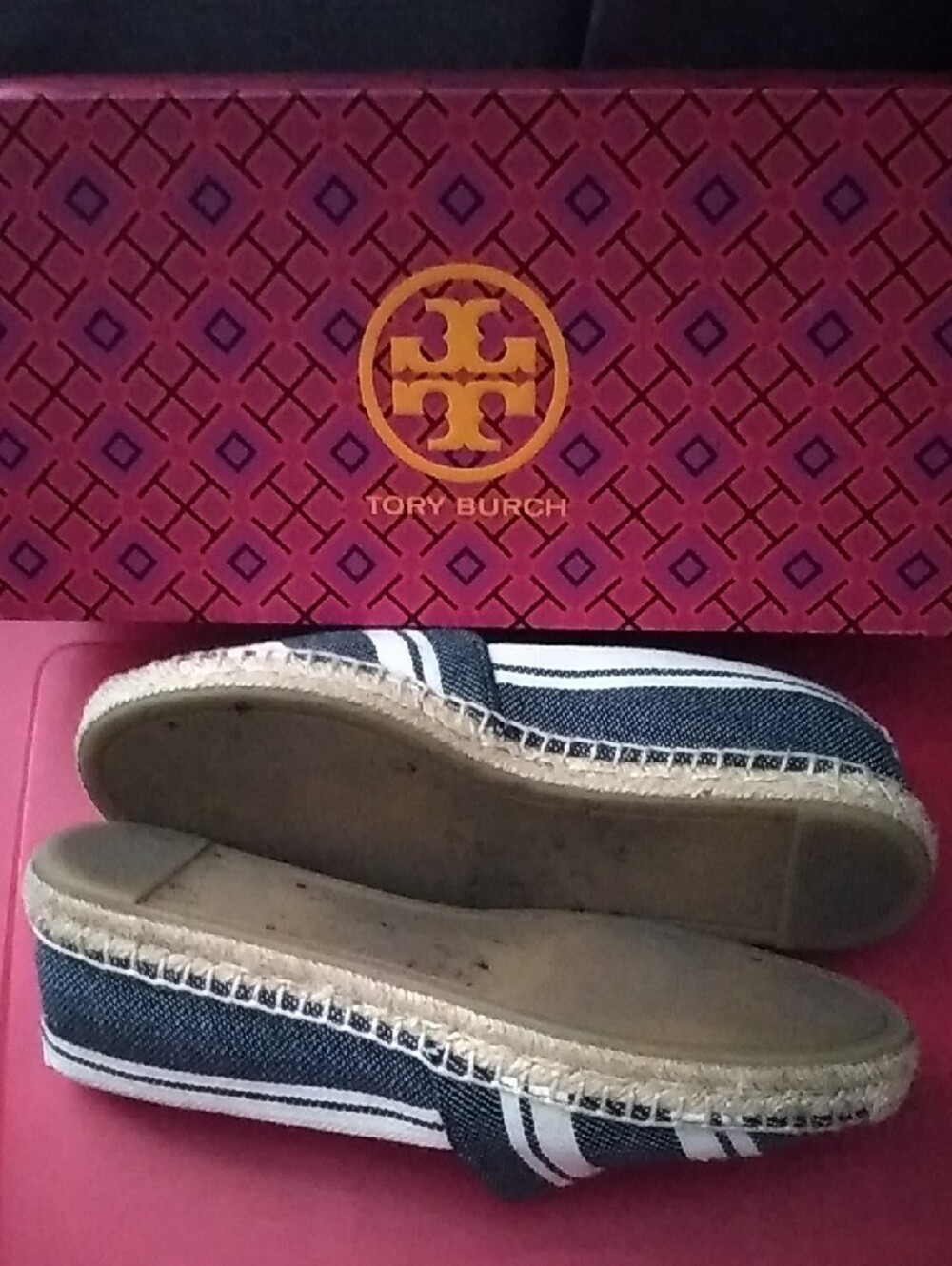 Tory Burch Espadrille Stripe Logo Jacquard - Picture 4 of 4